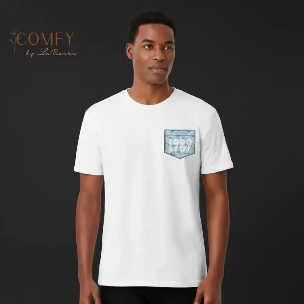 1989 Pocket Graphic Tee • Minimalist Year Pocket Design • Unisex Jersey Short Sleeve T-Shirt (XS–4XL) T-Shirt