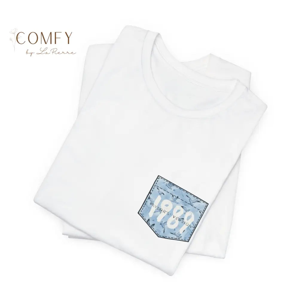 1989 Pocket Graphic Tee • Minimalist Year Pocket Design • Unisex Jersey Short Sleeve T-Shirt (XS–4XL) T-Shirt