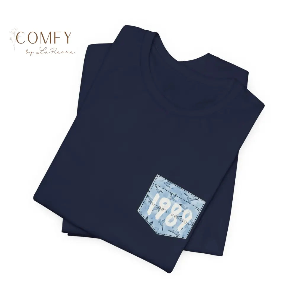 1989 Pocket Graphic Tee • Minimalist Year Pocket Design • Unisex Jersey Short Sleeve T-Shirt (XS–4XL) T-Shirt