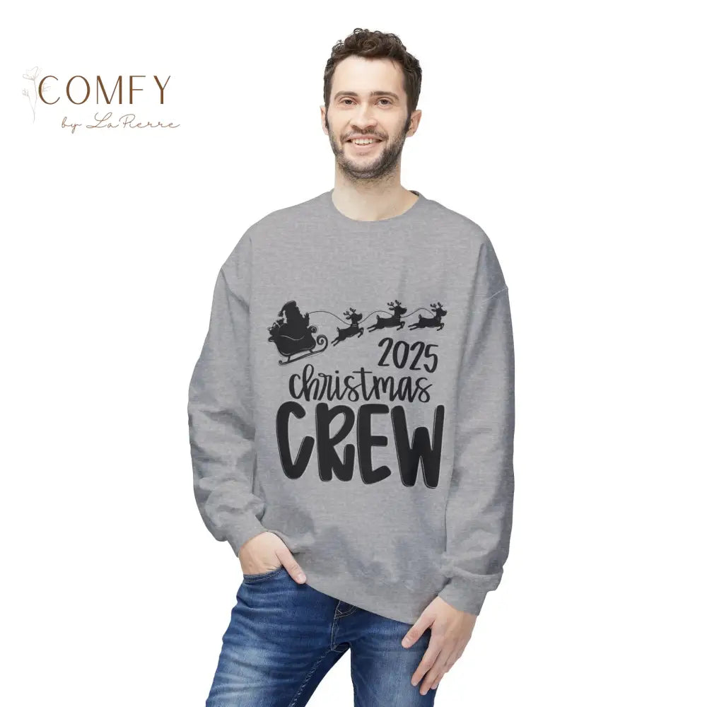 2025 Christmas Crew Sweatshirt • Matching Family Holiday Pullover • Festive Christmas Outfit Crewneck • Unisex Fleece