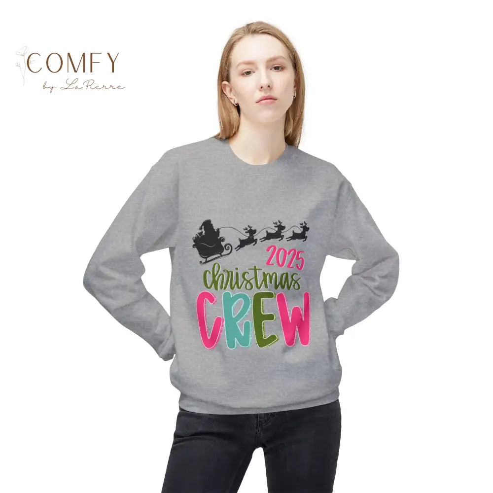 2025 Colorful Christmas Crew Sweatshirt • Matching Family Holiday Crewneck • Festive Rainbow Christmas Pullover