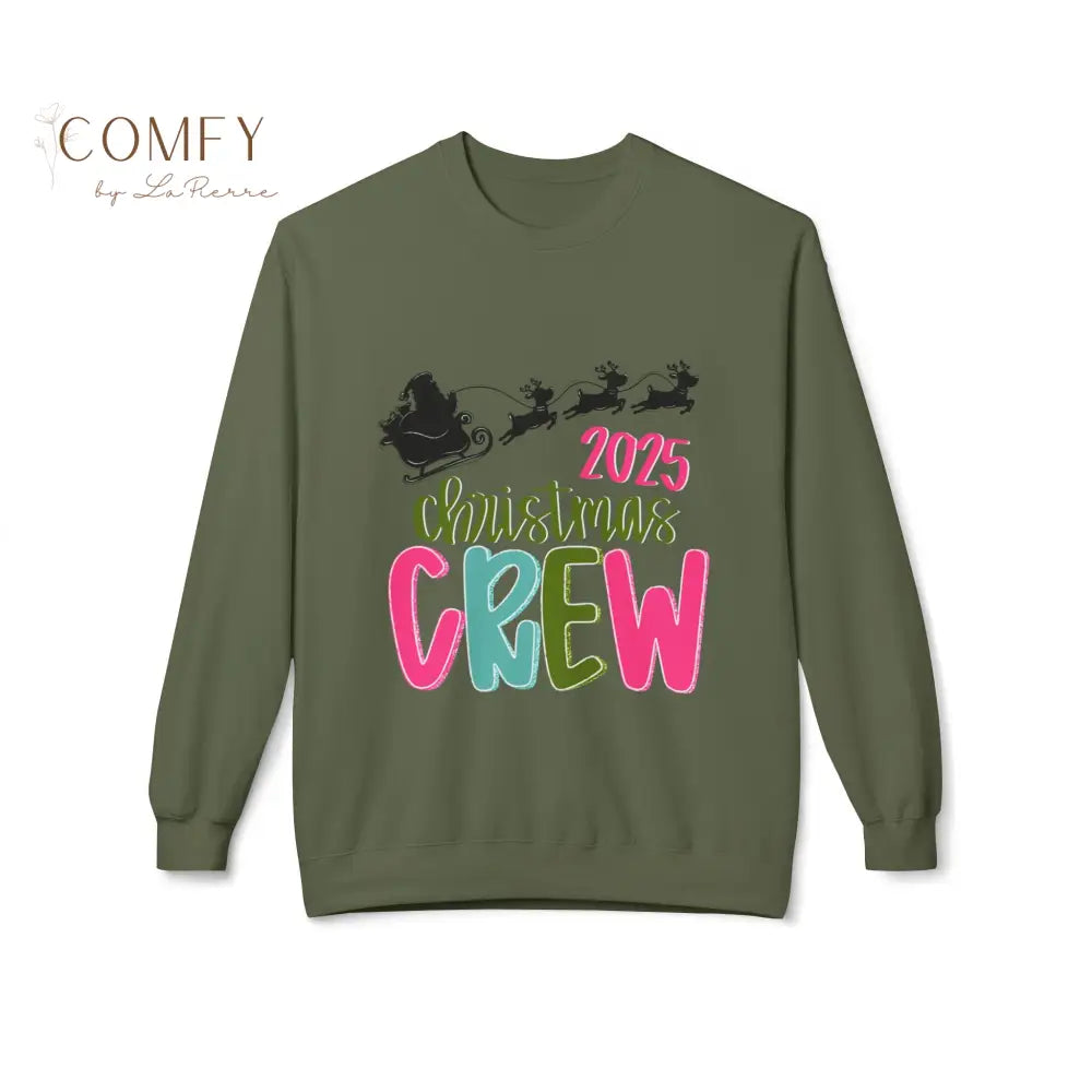 2025 Colorful Christmas Crew Sweatshirt • Matching Family Holiday Crewneck • Festive Rainbow Christmas Pullover
