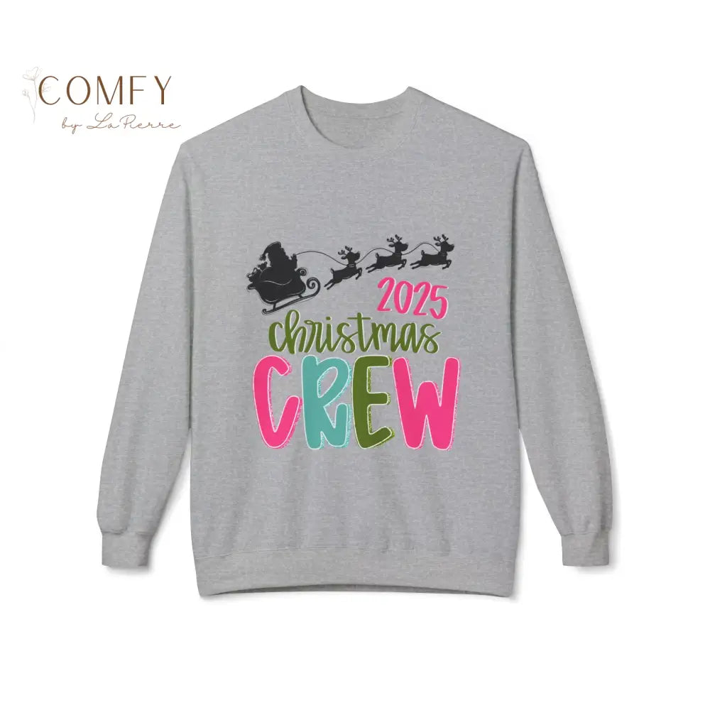 2025 Colorful Christmas Crew Sweatshirt • Matching Family Holiday Crewneck • Festive Rainbow Christmas Pullover