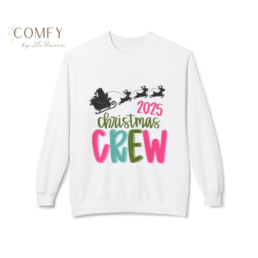 2025 Colorful Christmas Crew Sweatshirt • Matching Family Holiday Crewneck • Festive Rainbow Christmas Pullover
