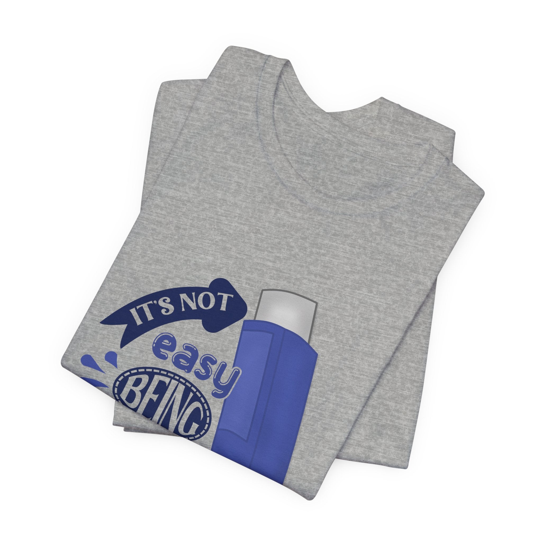 "It's Not Easy Being Wheezy" Funny Asthma Inhaler Tee (S-3XL)