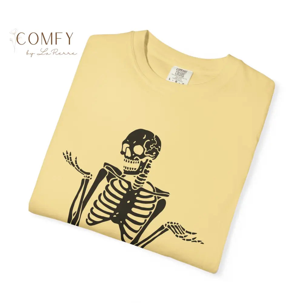 ’A Good Place to Put Your Opinion Is Up Your Ass’ Skeleton Graphic Unisex T-Shirt (S-4XL) T-Shirt