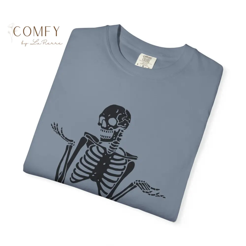 ’A Good Place to Put Your Opinion Is Up Your Ass’ Skeleton Graphic Unisex T-Shirt (S-4XL) T-Shirt