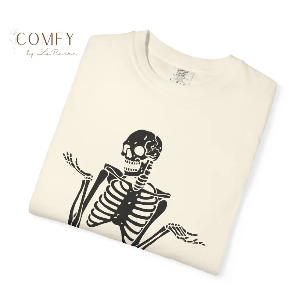 ’A Good Place to Put Your Opinion Is Up Your Ass’ Skeleton Graphic Unisex T-Shirt (S-4XL) T-Shirt