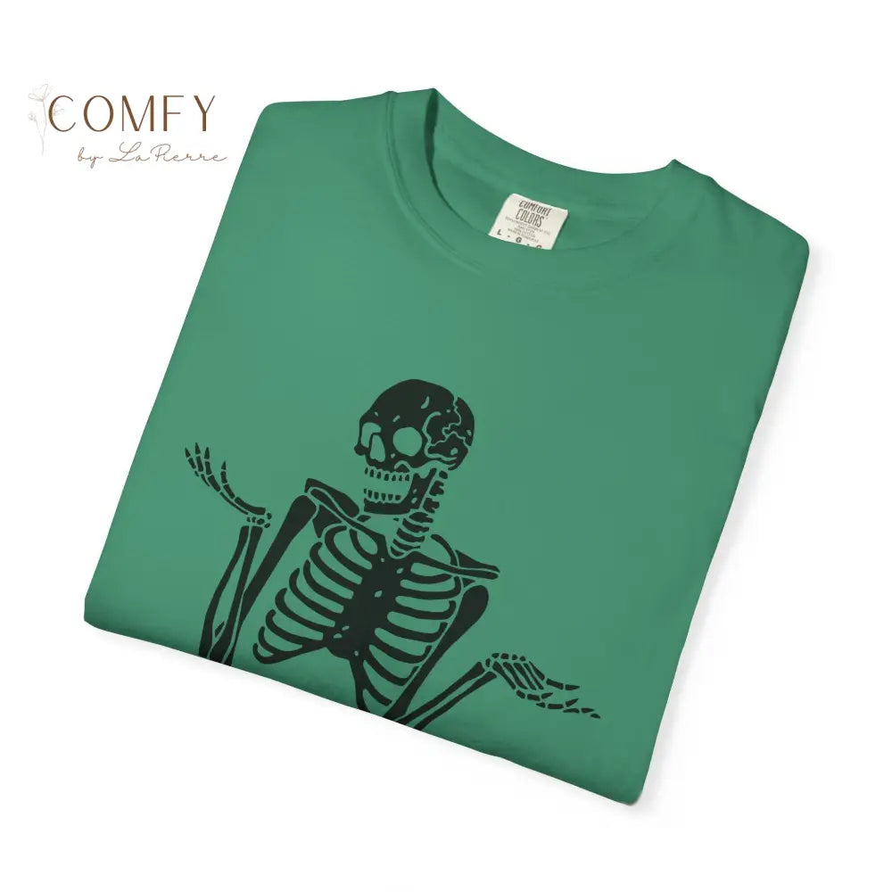 ’A Good Place to Put Your Opinion Is Up Your Ass’ Skeleton Graphic Unisex T-Shirt (S-4XL) T-Shirt