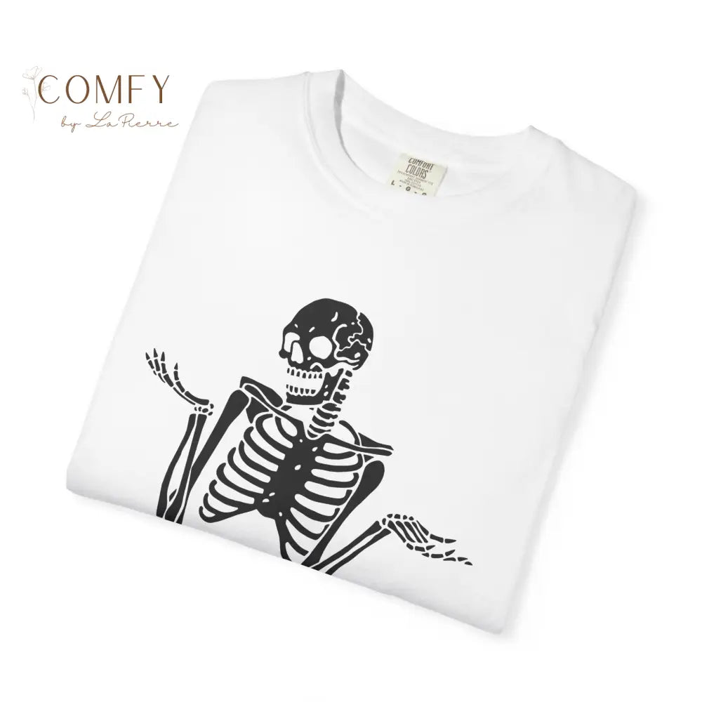 ’A Good Place to Put Your Opinion Is Up Your Ass’ Skeleton Graphic Unisex T-Shirt (S-4XL) T-Shirt