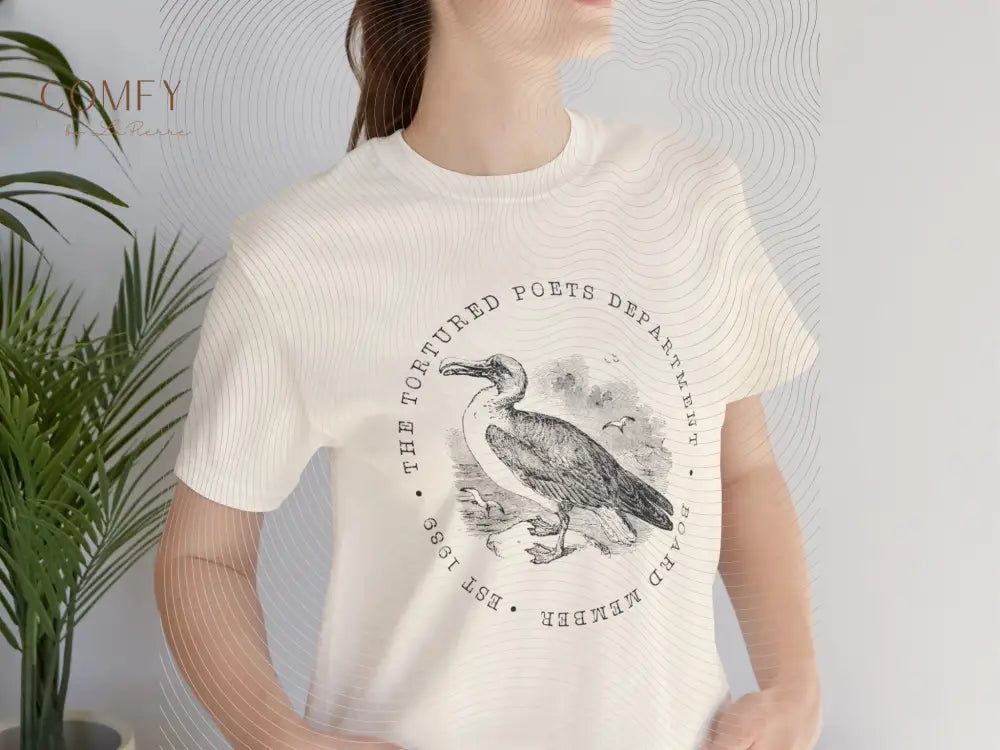 “Albatross” Poetic Graphic Tee • Dark Academia Literary Shirt • Aesthetic Minimalist Quote T-Shirt • Unisex Jersey Tee