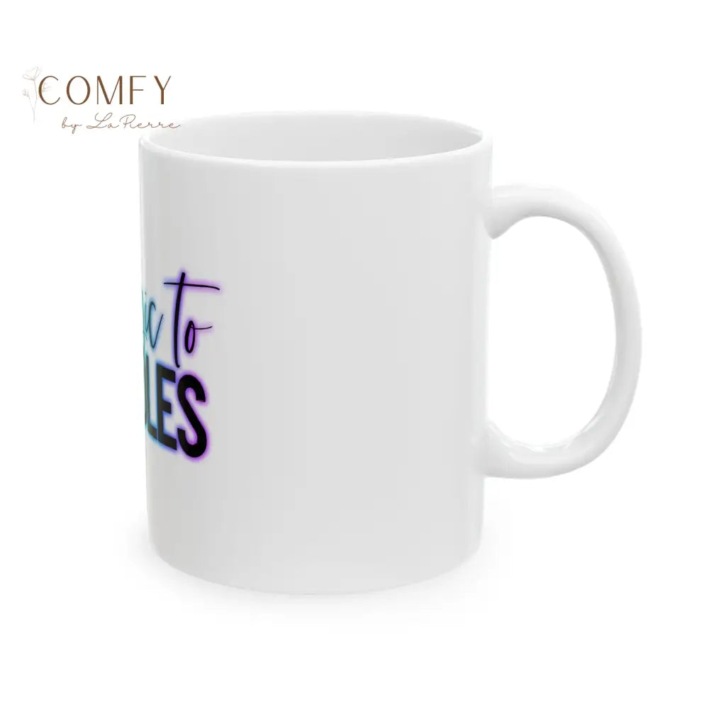 Ceramic Mug — ’Allergic to Assholes’ Rainbow Coffee Cup (11 oz. or 15 oz.) Mug