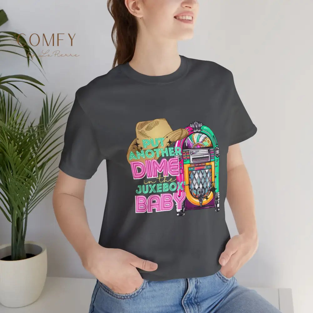 Another Dime in the Jukebox Shirt • Retro Music Graphic Tee • 80s Rock Song T-Shirt • Vintage Concert Style Unisex Tee