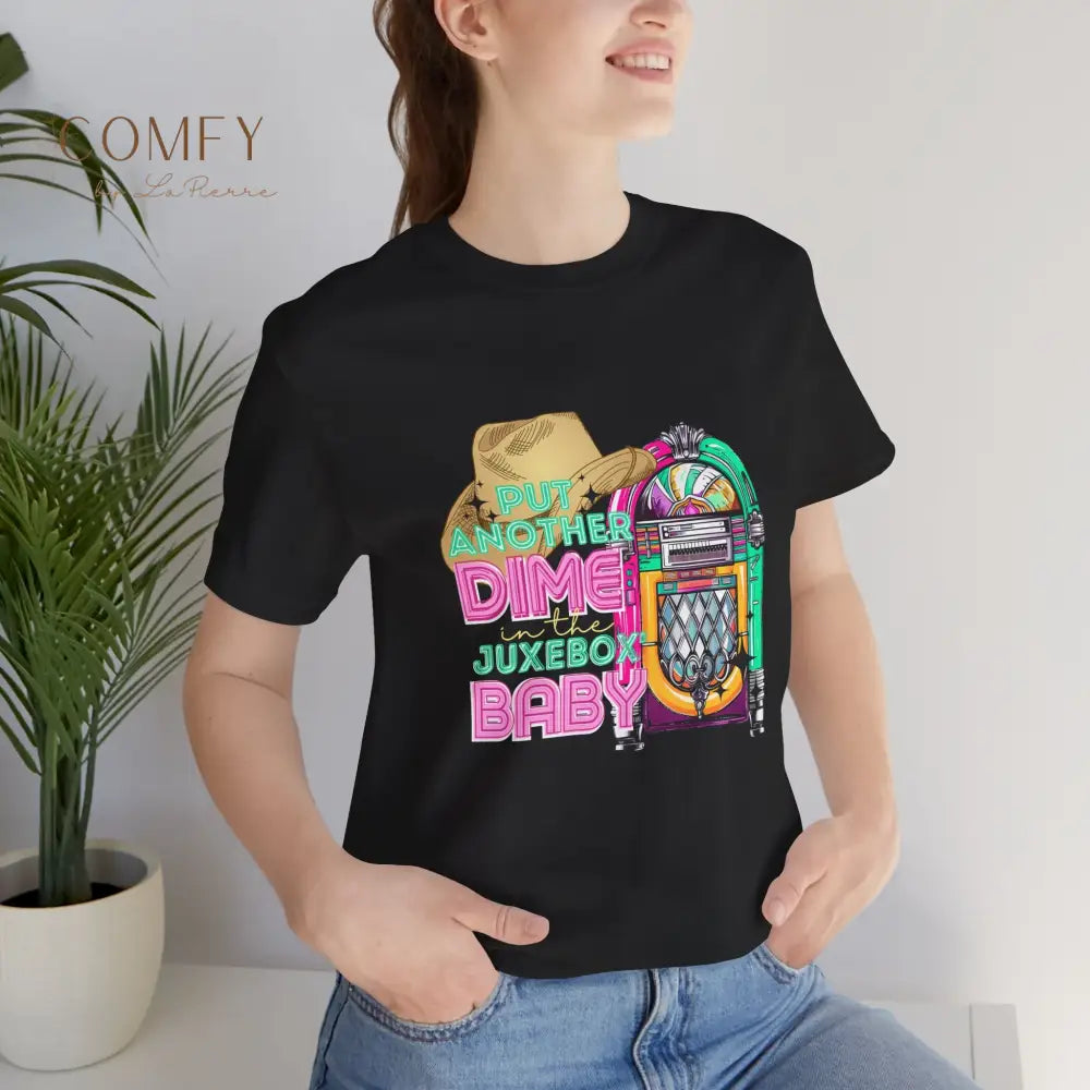 Another Dime in the Jukebox Shirt • Retro Music Graphic Tee • 80s Rock Song T-Shirt • Vintage Concert Style Unisex Tee