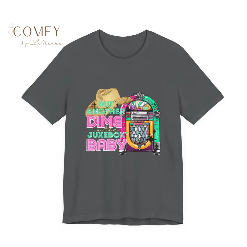 Another Dime in the Jukebox Shirt • Retro Music Graphic Tee • 80s Rock Song T-Shirt • Vintage Concert Style Unisex Tee