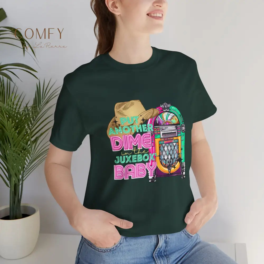 Another Dime in the Jukebox Shirt • Retro Music Graphic Tee • 80s Rock Song T-Shirt • Vintage Concert Style Unisex Tee