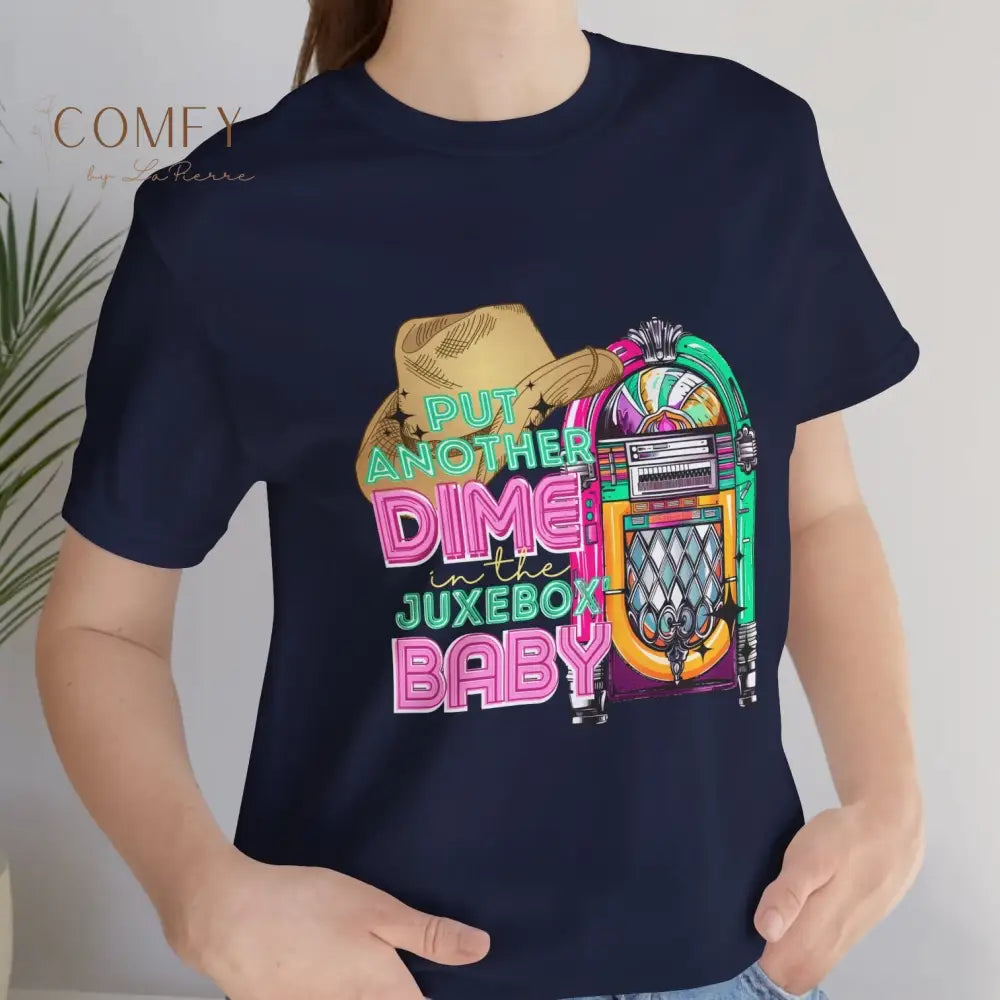 Another Dime in the Jukebox Shirt • Retro Music Graphic Tee • 80s Rock Song T-Shirt • Vintage Concert Style Unisex Tee