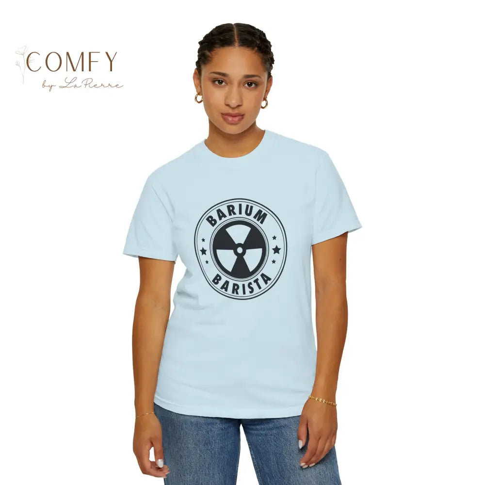 Barium Barista Radiology Shirt • Funny Rad Tech X-Ray Coffee Tee • Unisex Garment-Dyed T-Shirt (S–4XL) T-Shirt