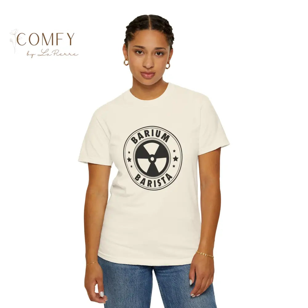 Barium Barista Radiology Shirt • Funny Rad Tech X-Ray Coffee Tee • Unisex Garment-Dyed T-Shirt (S–4XL) T-Shirt