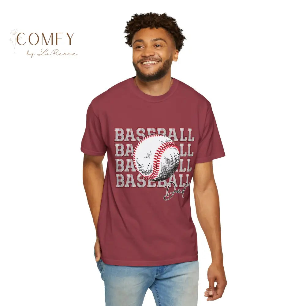 Baseball Dad Shirt • Proud Baseball Parent Tee • Unisex Garment-Dyed T-Shirt (S–4XL) T-Shirt