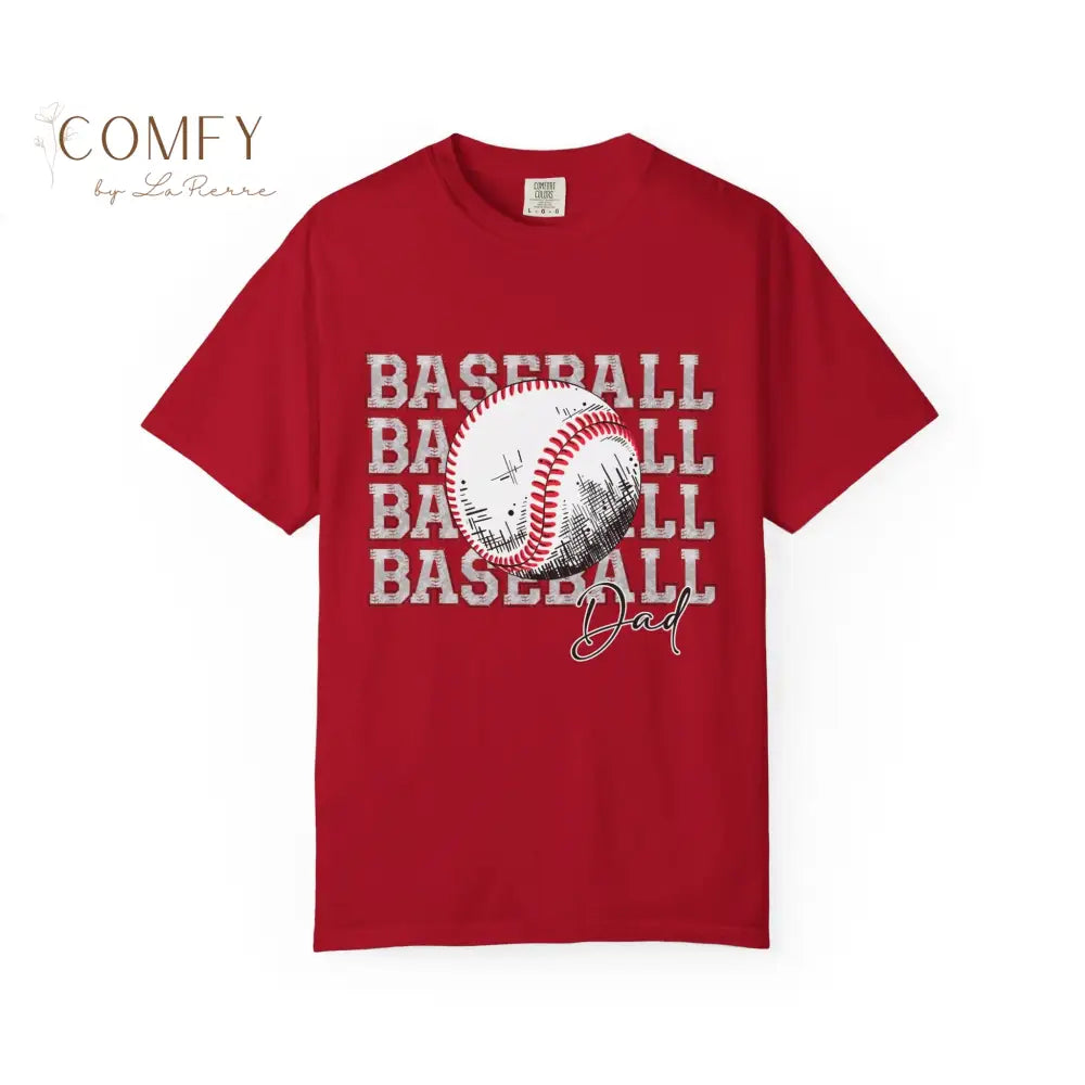 Baseball Dad Shirt • Proud Baseball Parent Tee • Unisex Garment-Dyed T-Shirt (S–4XL) T-Shirt