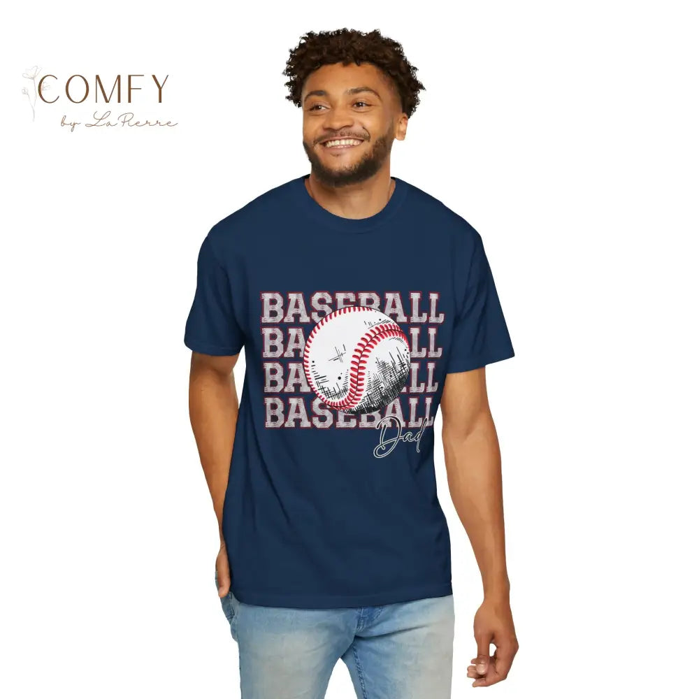 Baseball Dad Shirt • Proud Baseball Parent Tee • Unisex Garment-Dyed T-Shirt (S–4XL) T-Shirt
