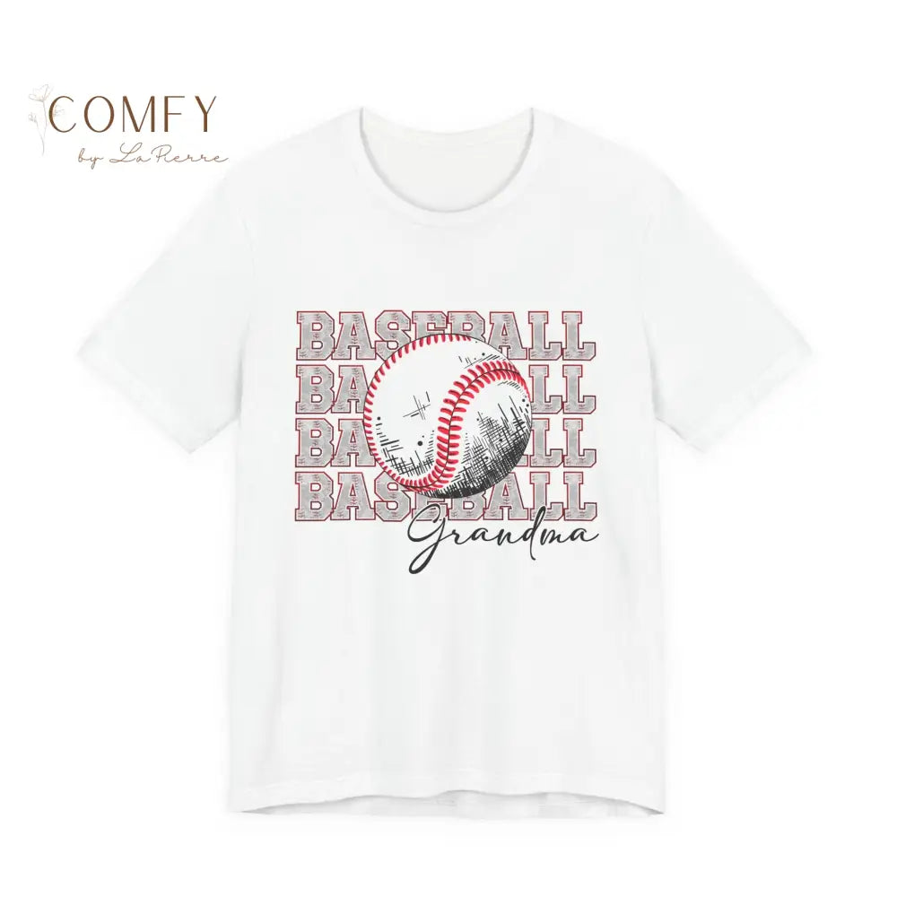 Baseball Grandma Shirt • Proud Baseball Granny Game Day Tee • Unisex Jersey Short Sleeve T-Shirt (XS–4XL) T-Shirt