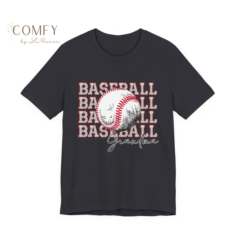 Baseball Grandma Shirt • Proud Baseball Granny Game Day Tee • Unisex Jersey Short Sleeve T-Shirt (XS–4XL) T-Shirt