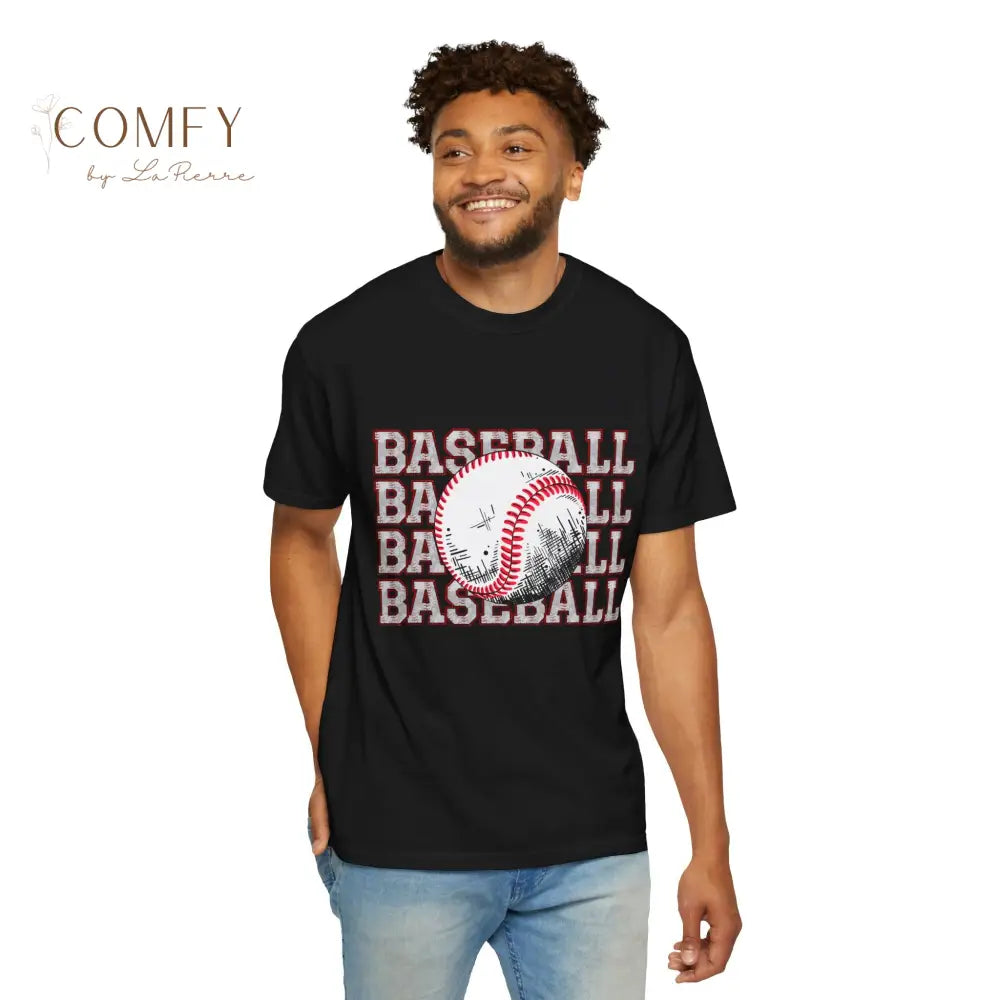 Baseball Shirt • Vintage Baseball Player Tee • Unisex Garment-Dyed T-Shirt (S–4XL) T-Shirt
