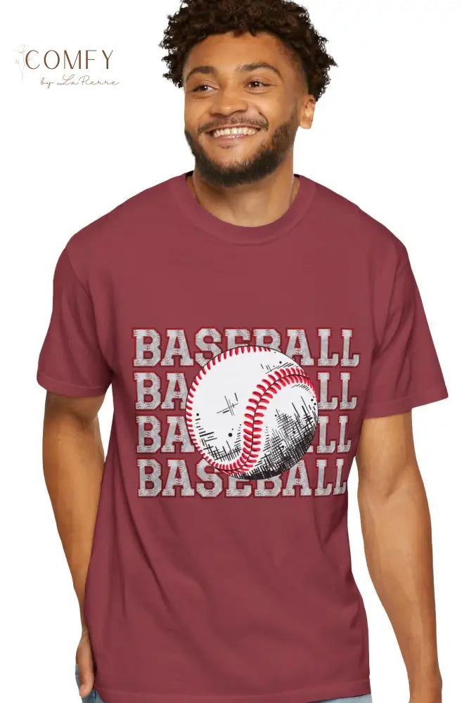 Baseball Shirt • Vintage Baseball Player Tee • Unisex Garment-Dyed T-Shirt (S–4XL) T-Shirt