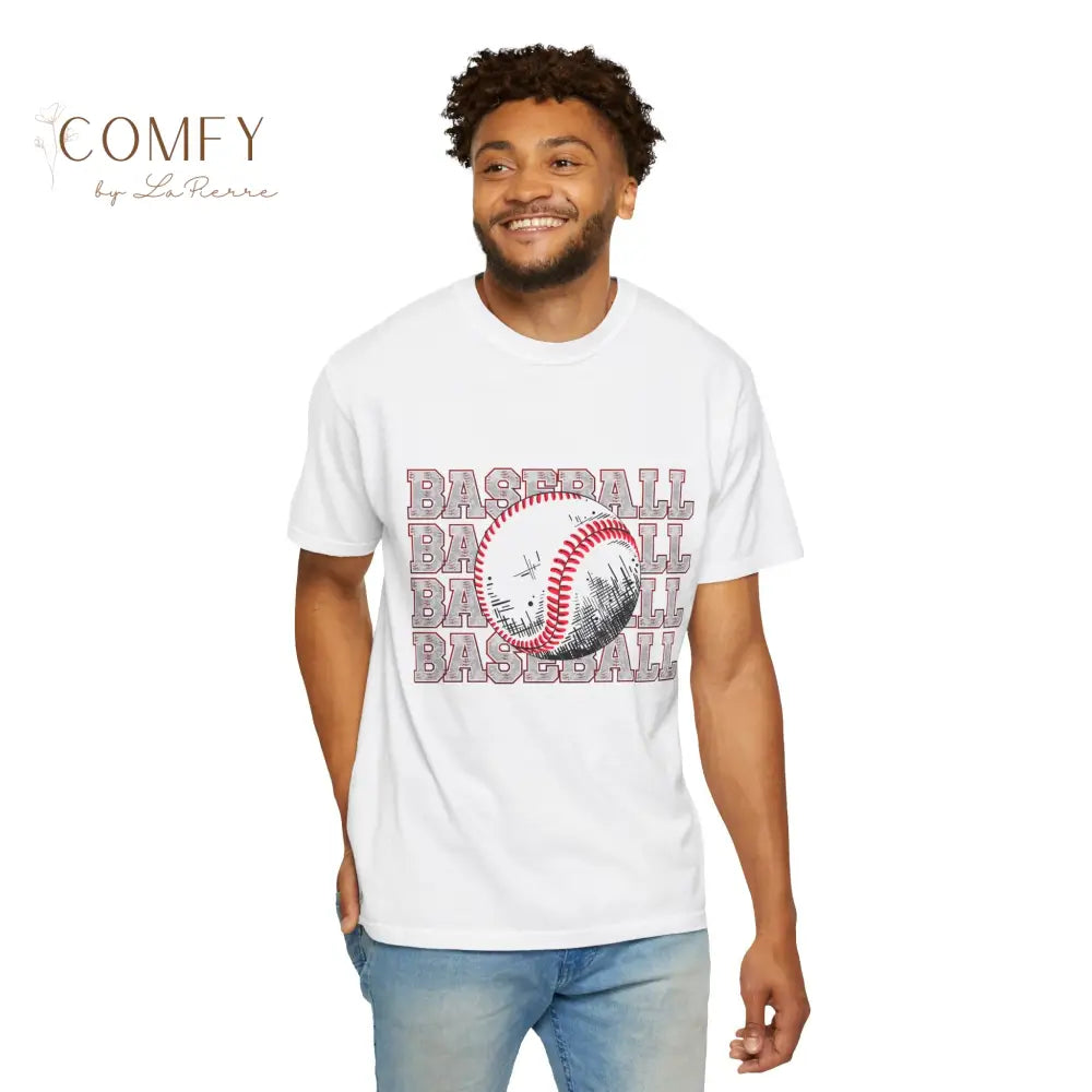 Baseball Shirt • Vintage Baseball Player Tee • Unisex Garment-Dyed T-Shirt (S–4XL) T-Shirt