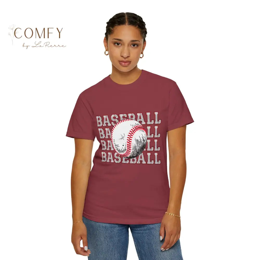 Baseball Shirt • Vintage Baseball Player Tee • Unisex Garment-Dyed T-Shirt (S–4XL) T-Shirt
