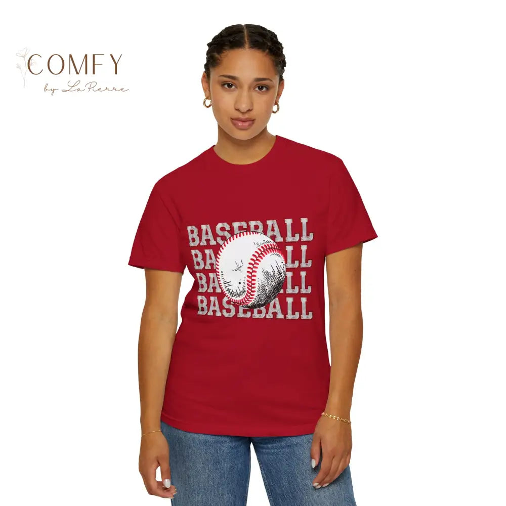 Baseball Shirt • Vintage Baseball Player Tee • Unisex Garment-Dyed T-Shirt (S–4XL) T-Shirt
