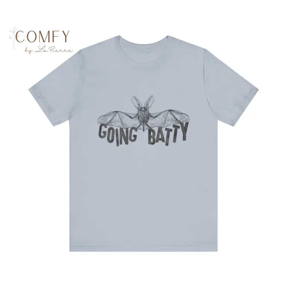 Bat Lover “Going Batty” Shirt • Cute Bat Graphic Tee • Gothic Halloween Bat Lover T-Shirt • Unisex Jersey Tee XS–5XL