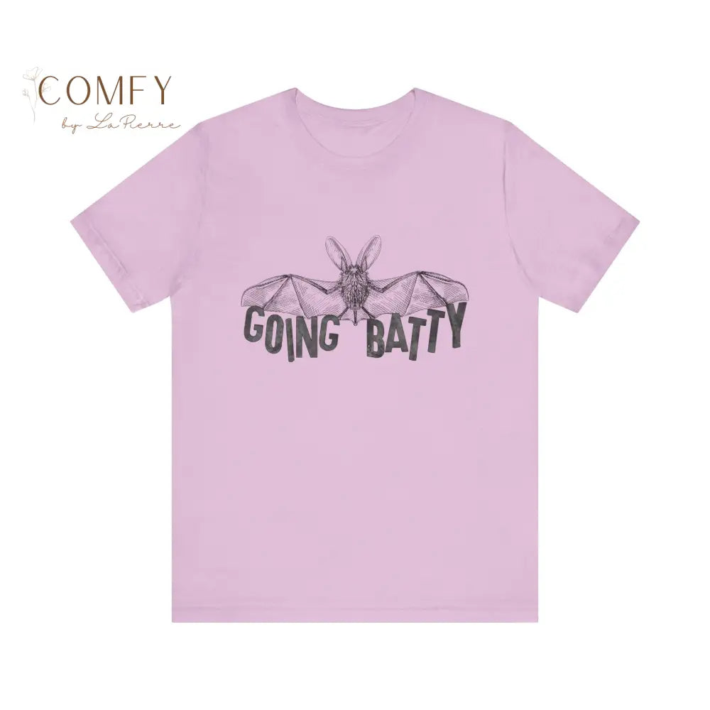 Bat Lover “Going Batty” Shirt • Cute Bat Graphic Tee • Gothic Halloween Bat Lover T-Shirt • Unisex Jersey Tee XS–5XL