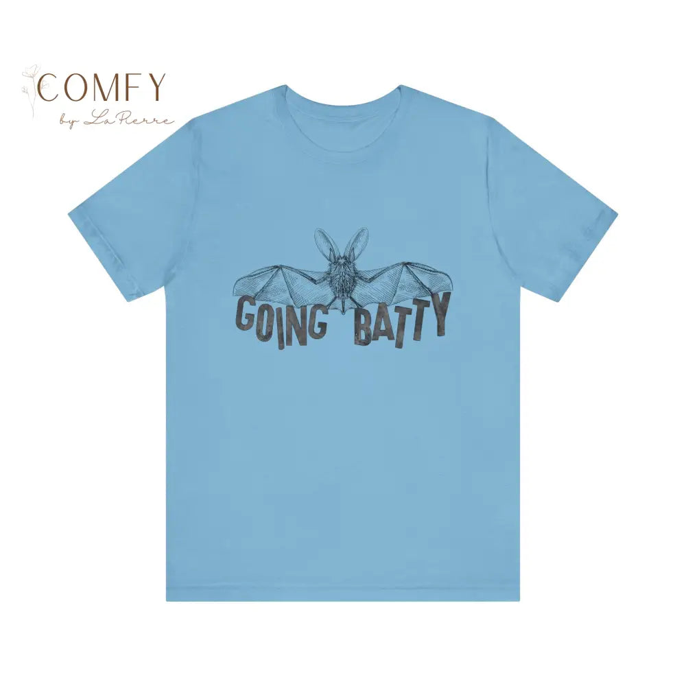 Bat Lover “Going Batty” Shirt • Cute Bat Graphic Tee • Gothic Halloween Bat Lover T-Shirt • Unisex Jersey Tee XS–5XL