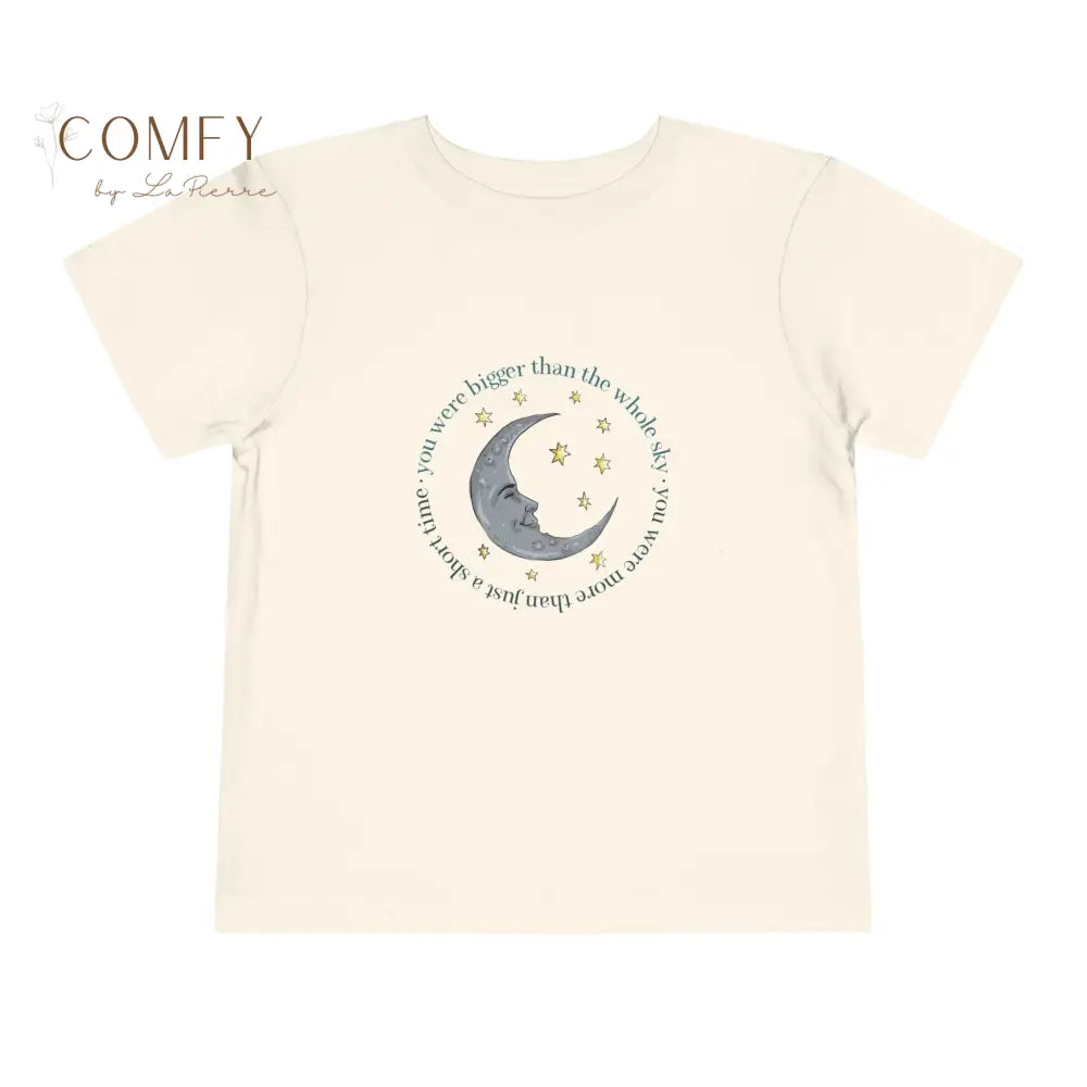 Bigger Than the Whole Sky Toddler Short Sleeve Tee (2T-5T) Natural / 2T Kids clothes