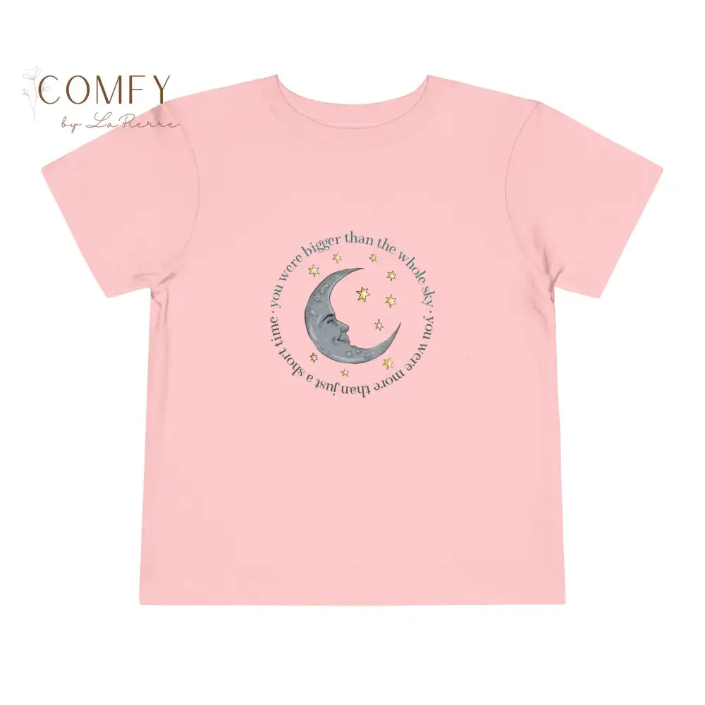 Bigger Than the Whole Sky Toddler Short Sleeve Tee (2T-5T) Pink / 2T Kids clothes