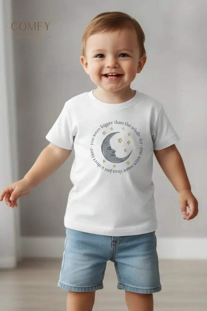 Bigger Than the Whole Sky Toddler Short Sleeve Tee (2T-5T) White / 2T Kids clothes