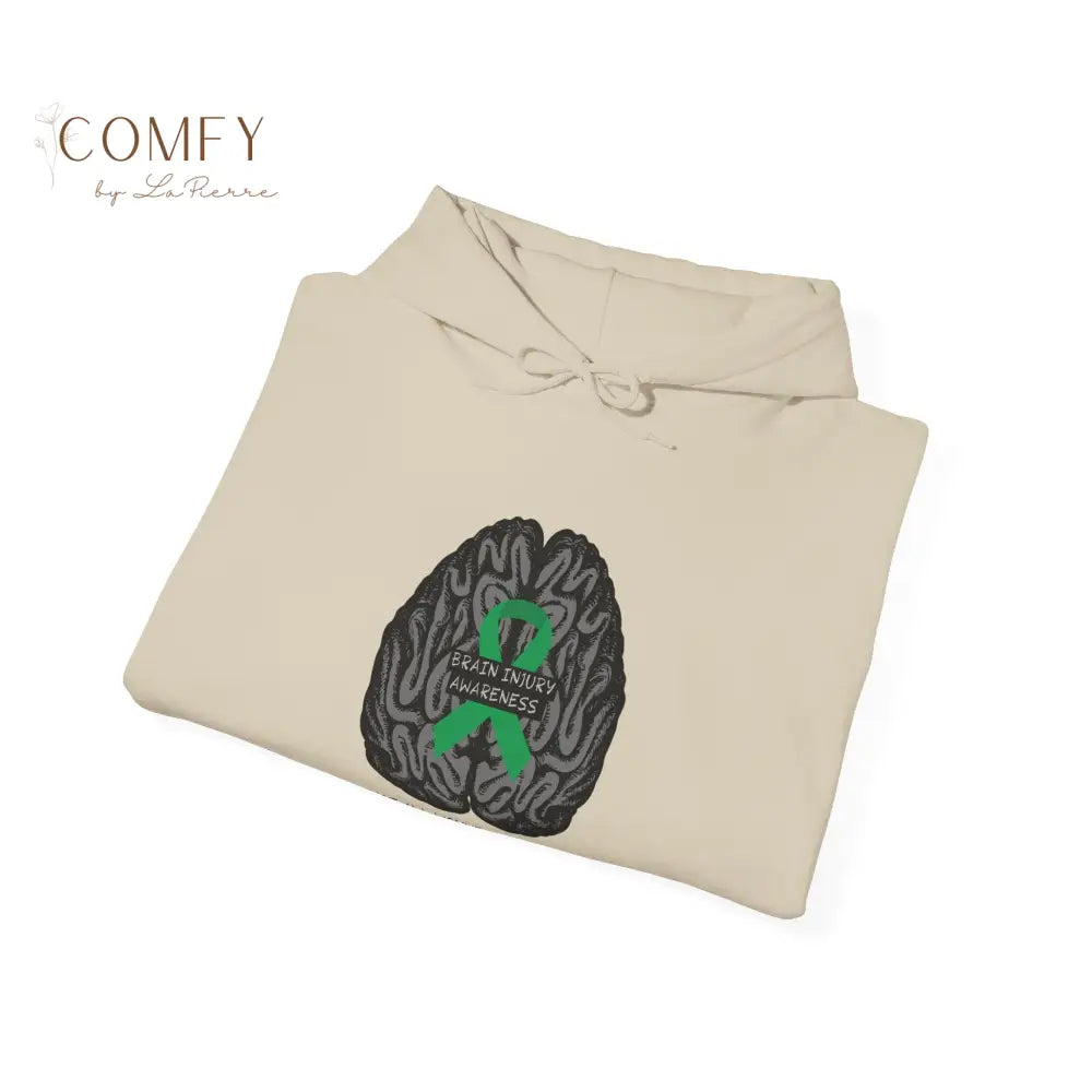 Brain Injury Awareness Hoodie • TBI Support Green Ribbon Sweatshirt • Unisex Heavy Blend™ Hooded Pullover (S–5XL) Hoodie