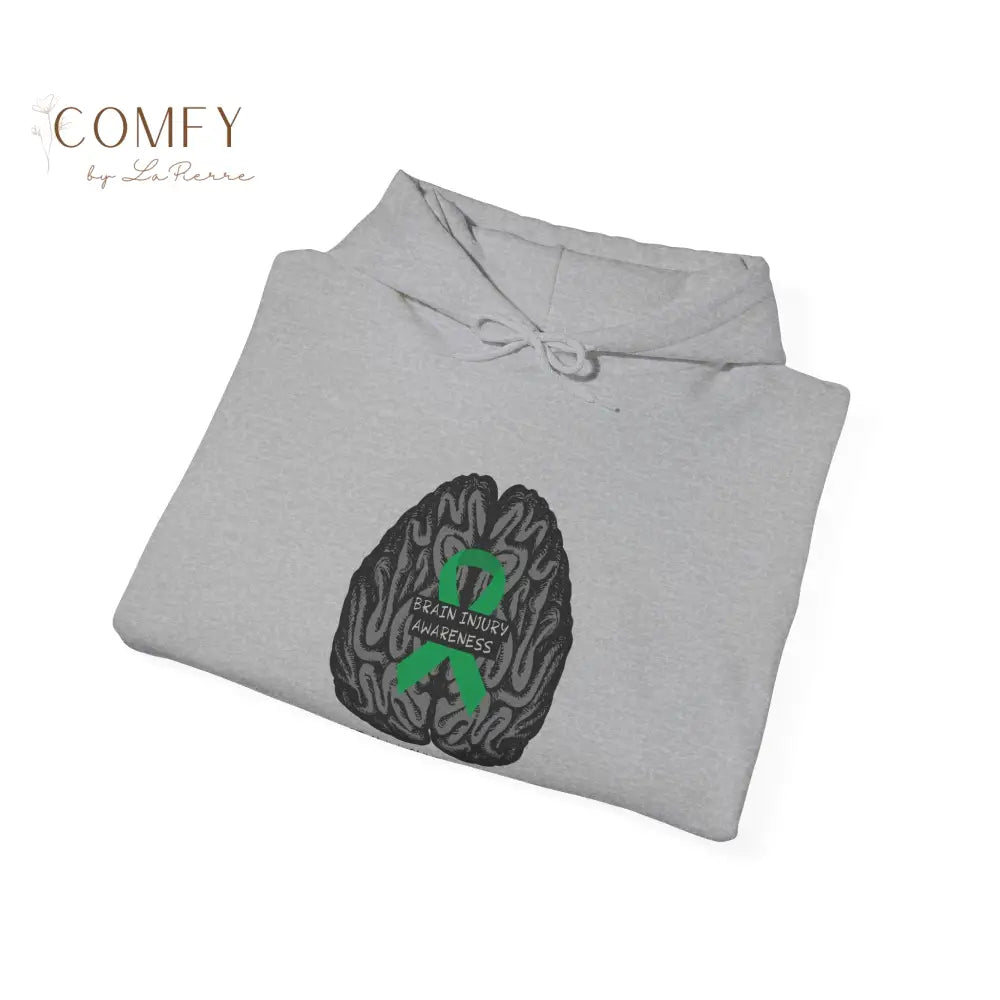Brain Injury Awareness Hoodie • TBI Support Green Ribbon Sweatshirt • Unisex Heavy Blend™ Hooded Pullover (S–5XL) Hoodie