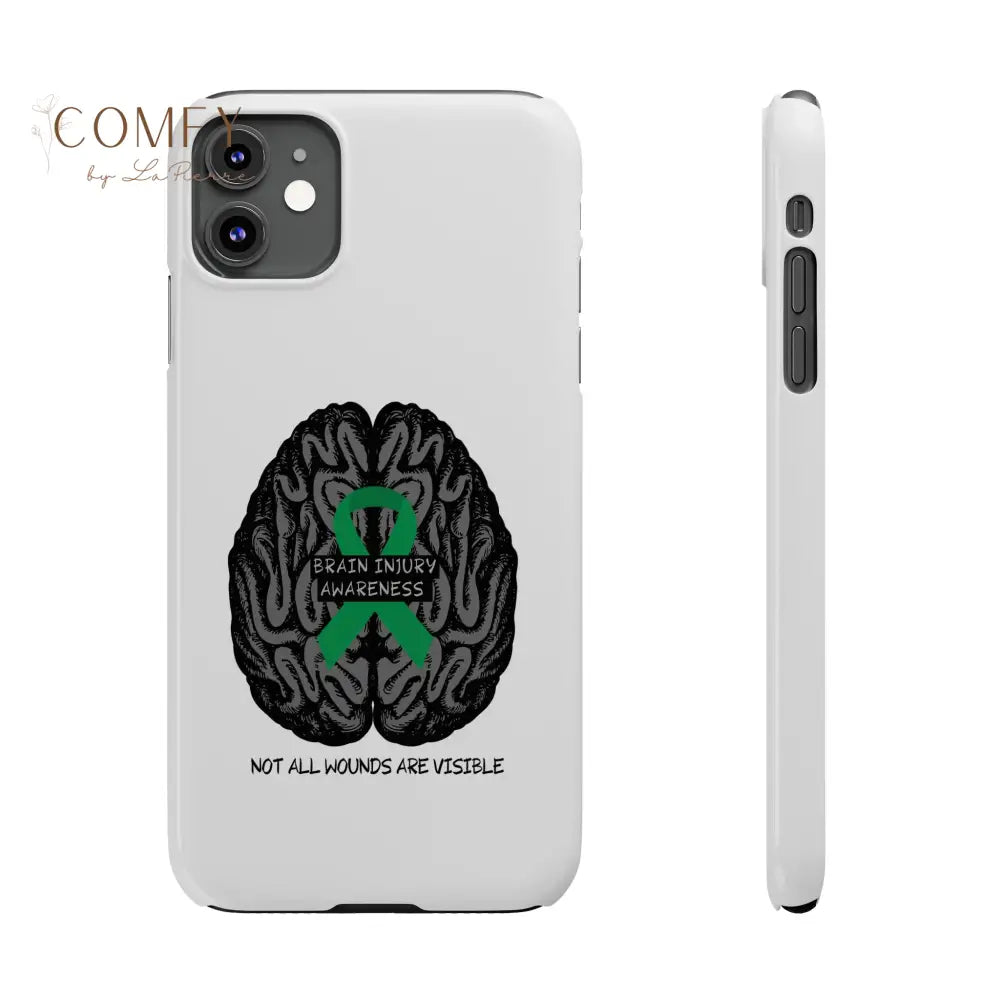 Brain Injury Awareness (TBI) Slim Phone Case iPhone 11 Phone Case