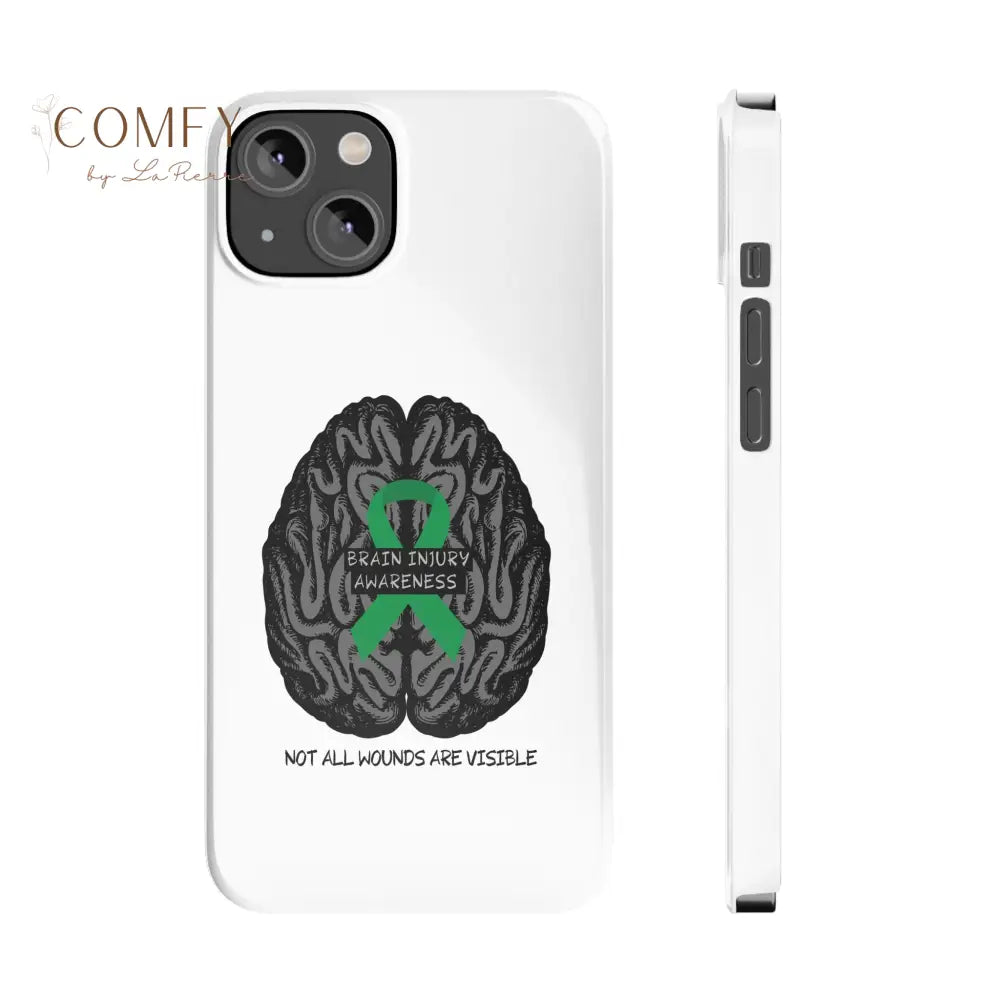 Brain Injury Awareness (TBI) Slim Phone Case iPhone 14 Phone Case