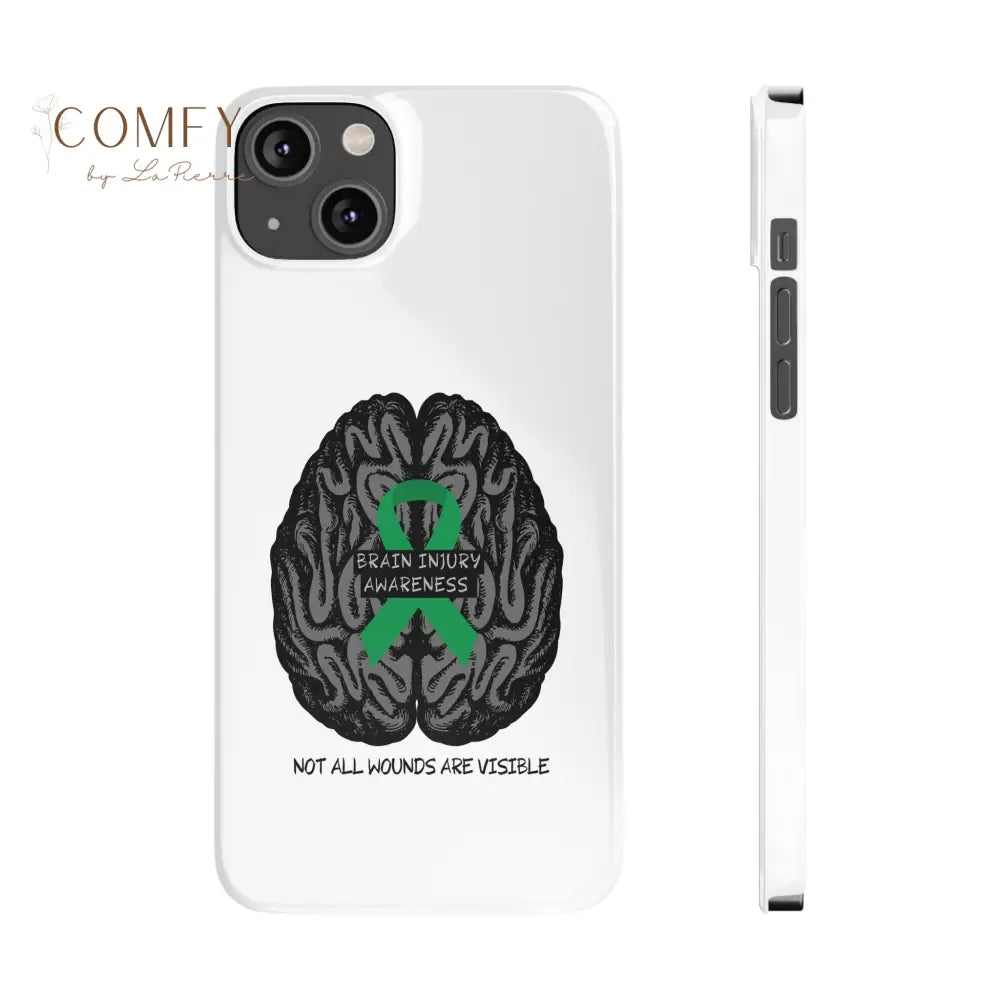 Brain Injury Awareness (TBI) Slim Phone Case iPhone 14 Plus Phone Case