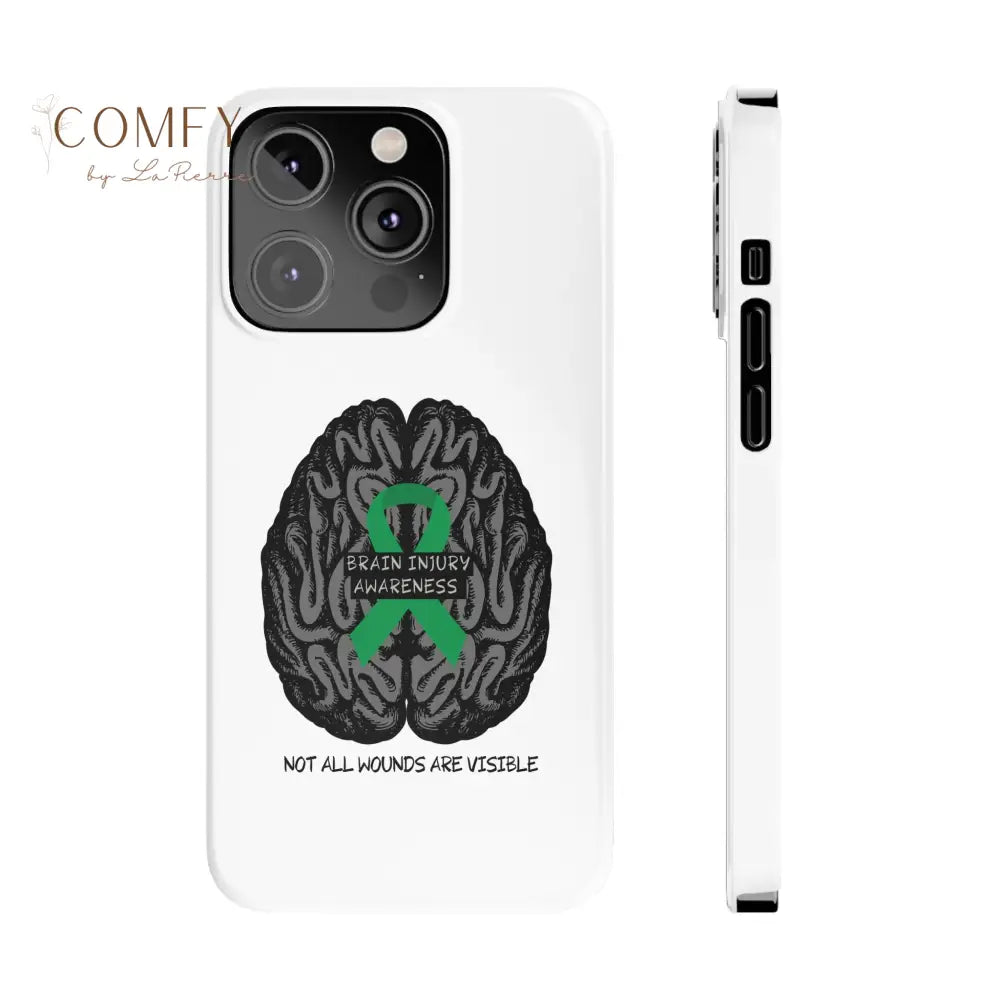 Brain Injury Awareness (TBI) Slim Phone Case iPhone 14 Pro Phone Case