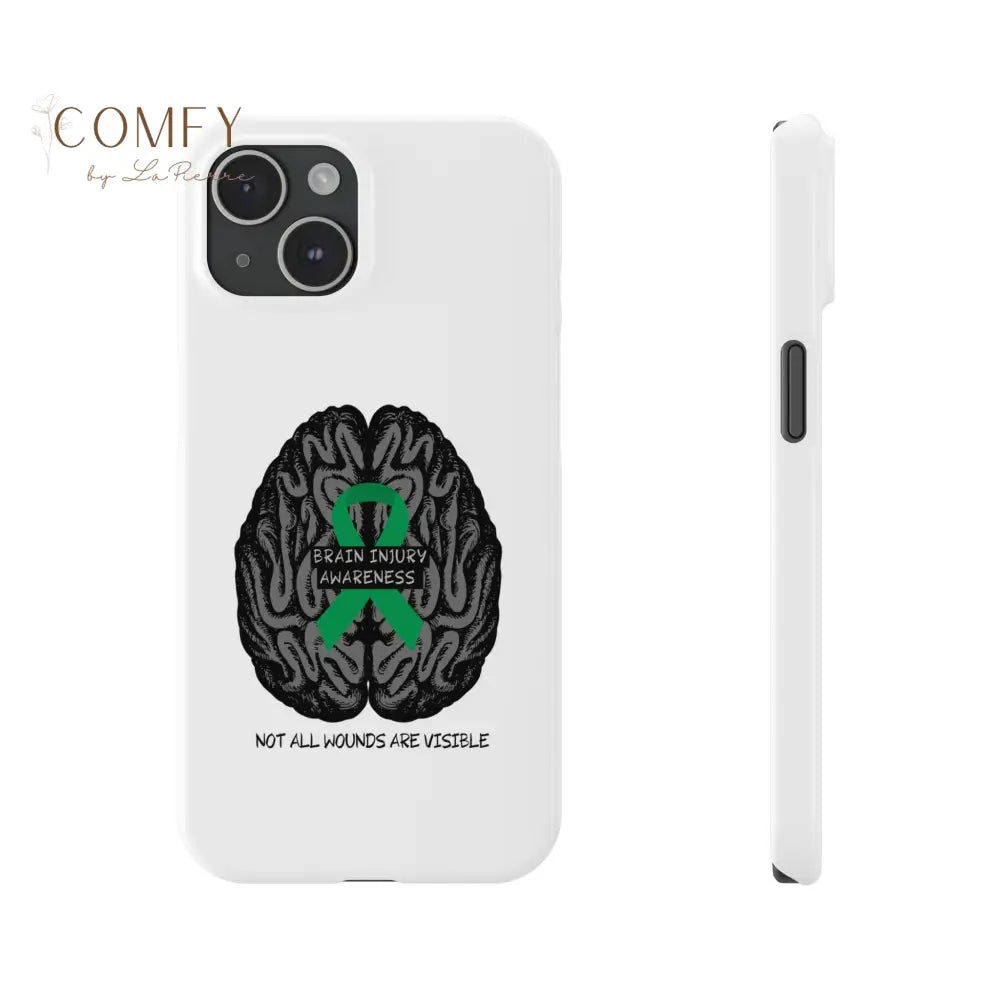 Brain Injury Awareness (TBI) Slim Phone Case iPhone 15 Phone Case