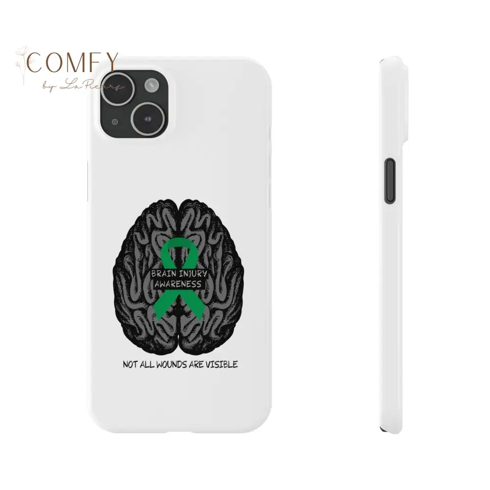 Brain Injury Awareness (TBI) Slim Phone Case iPhone 15 Plus Phone Case