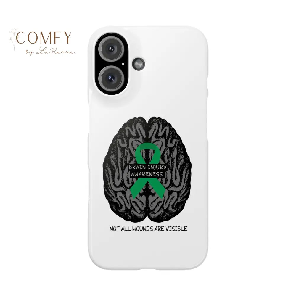 Brain Injury Awareness (TBI) Slim Phone Case iPhone 16 Phone Case