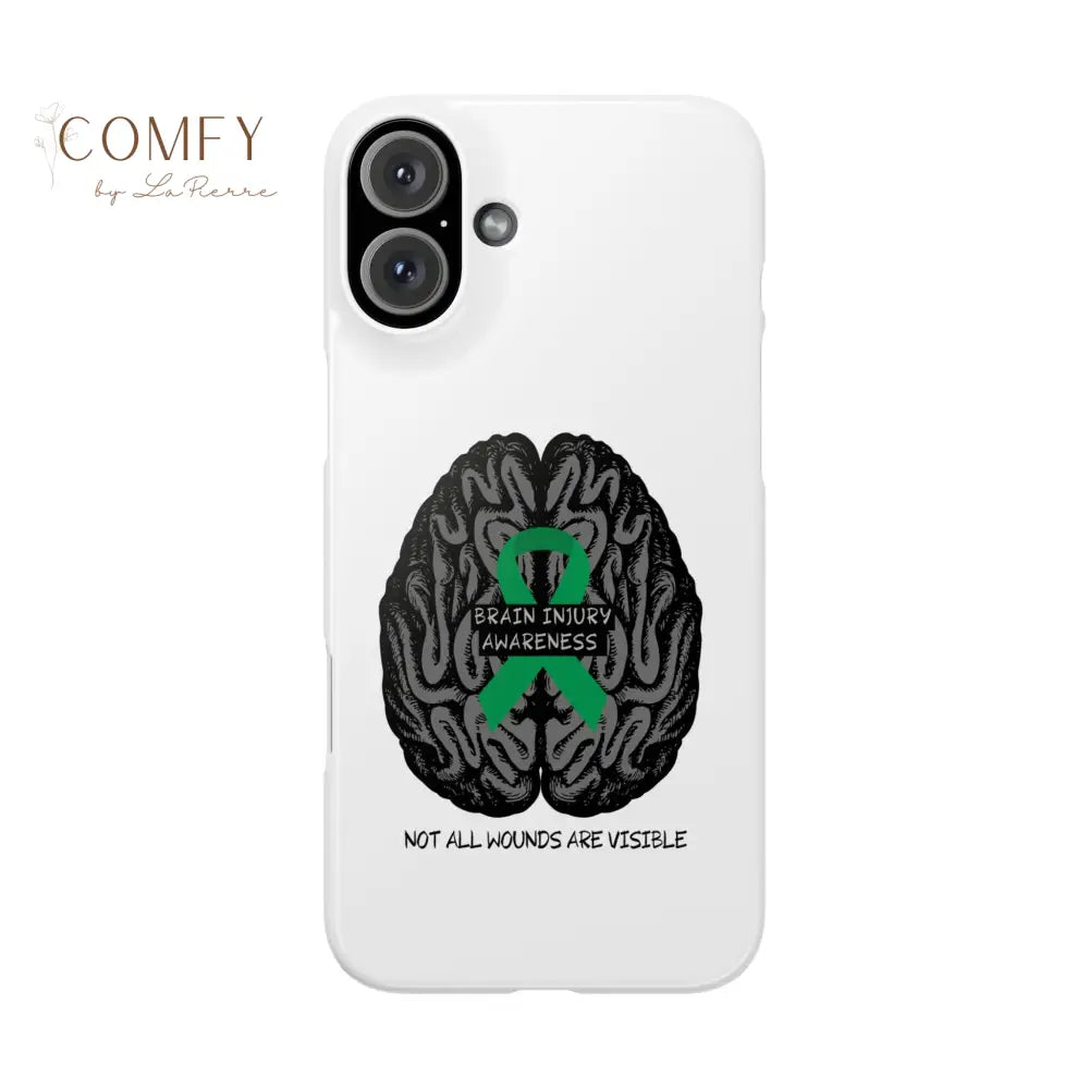 Brain Injury Awareness (TBI) Slim Phone Case iPhone 16 Plus Phone Case