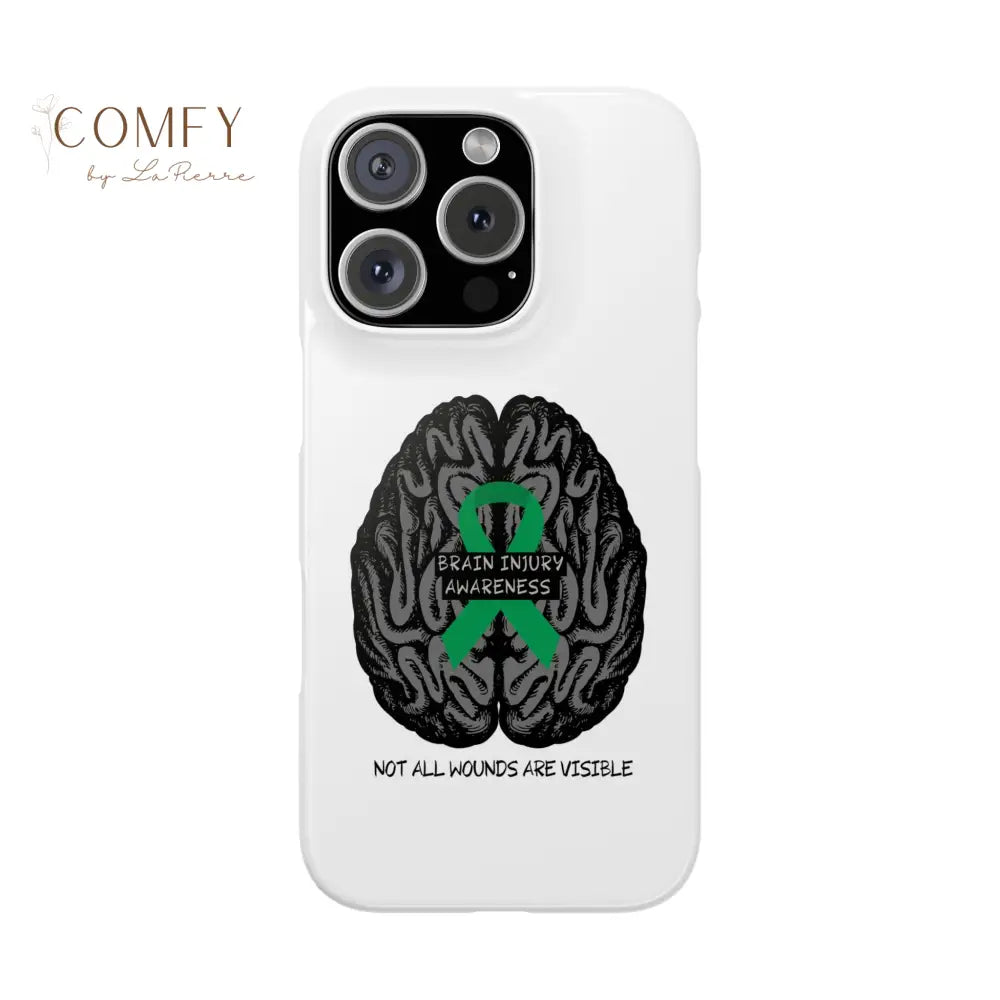 Brain Injury Awareness (TBI) Slim Phone Case iPhone 16 Pro Phone Case